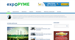 Desktop Screenshot of expopyme.es